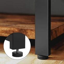 IRONCK Rustic Entryway Console Table, Long Hallway Table 47in 3-Tier, TV Stand Entertainment Center Media Stand For Living Room, Industrial Style, Vintage Brown -Safavieh Furnitue Shop 41tA96UhSgL