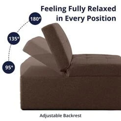 Cozy Castle Sleeper Chair, Convertible Chair Bed, 4 In 1 Ottoman Bed, Pullout Small Sofa Bed, Durable Linen Fabric Chaise Lounge, For Living Room, Brown 13 Cozy Castle Sleeper Chair, Convertible Chair Bed, 4 In 1 Ottoman Bed, Pullout Small Sofa Bed, Durable Linen Fabric Chaise Lounge, For Living Room, Brown -Safavieh Furnitue Shop 41tQfhEHPoL