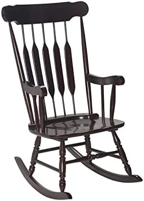 Gift Mark Rocking Chairs - Classic Wooden Rocker - Comfort Fitted Design Perfect For Living Rooms, Bedrooms, Nurserys, And More - Classic Vintage Style Chairs (White) 2 Gift Mark Rocking Chairs - Classic Wooden Rocker - Comfort Fitted Design Perfect For Living Rooms, Bedrooms, Nurserys, And More - Classic Vintage Style Chairs (White) - Image 2