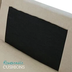 Abbyson Living Fabric Upholstered 5-Piece Modular Sectional Sofa With Coordinating Ottoman, Ivory -Safavieh Furnitue Shop 41uoI8HSkbS