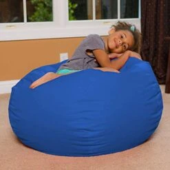 Posh Beanbags Bean Bag Chair, Large-38in, Solid Royal Blue 17 Posh Beanbags Bean Bag Chair, Large-38in, Solid Royal Blue -Safavieh Furnitue Shop 41uvAF3dpIL