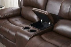 Betsy Furniture 2PC Bonded Leather Recliner Set Living Room Set, Sofa, Loveseat 8018 (Brown, Living Room Set 3+2) -Safavieh Furnitue Shop 41vDazxJPVL