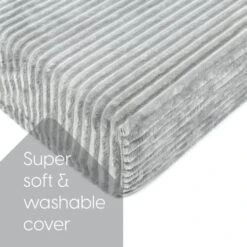 Milliard Tri Folding Sofa Mattress, 2022 Edition, Memory Foam Foldable Mattress With Ultra Soft & Washable Ribbed Fur Cover, Twin Size (75" X 38" X 6") -Safavieh Furnitue Shop 41vFJ0tTBCL