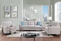 Harper & Bright Designs 3-Piece Living Room Storage Sofa Set With 3-Seat Couch, Loveseat And Single Armchair, Silver Nailhead Trim/Hidden Storage Space Under Seat/Classical Wooden Legs/Beige Fabric 24 Harper & Bright Designs 3-Piece Living Room Storage Sofa Set With 3-Seat Couch, Loveseat And Single Armchair, Silver Nailhead Trim/Hidden Storage Space Under Seat/Classical Wooden Legs/Beige Fabric -Safavieh Furnitue Shop 41vHSvUSoL. AC