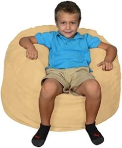 Comfy Sacks Memory Foam Bean Bag Chair, Charcoal Furry -Safavieh Furnitue Shop 41vdXQM2B0L. AC