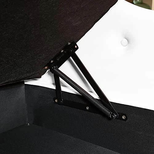 RARZOE Tufted Velvet Chaise Lounge Indoor With Storage, Upholstered Rolled Arm Chaise Lounges Indoor Chair, Right Arm Facing Chaise Lounge With Nailhead Trim For Living Room Bedroom Office,White 4 RARZOE Tufted Velvet Chaise Lounge Indoor With Storage, Upholstered Rolled Arm Chaise Lounges Indoor Chair, Right Arm Facing Chaise Lounge With Nailhead Trim For Living Room Bedroom Office,White - Image 4