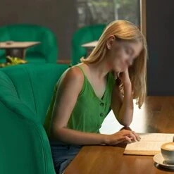 Yaheetech Accent Chair, Modern And Cozy Barrel Chair With Gold Metal Legs, Tufted Accent Armchair For Living Room/Bedroom/Office/Guest Room Green, Set Of 2 -Safavieh Furnitue Shop 41w3AhYu8sL