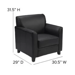 Flash Furniture HERCULES Diplomat Series Black LeatherSoft Chair 17 Flash Furniture HERCULES Diplomat Series Black LeatherSoft Chair -Safavieh Furnitue Shop 41wIbWK9XGL