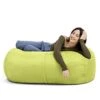 Jaxx Sofa Saxx Bean Bag Lounger, 4-Feet, Lime