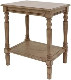 Decor Therapy Simplify Wood Accent Storage Shelf End Table, 24 X 19.5 X 15.75, Antique Artic Blue -Safavieh Furnitue Shop 41xM7qY3HL. AC