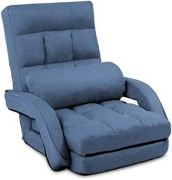 FLOGUOR Indoor Floor Gaming Chairs For Adults With Back Support,Chaise Lounge, 42-Position Folding Lazy Sofa With Pillow For Living Room, Bedroom, Balcony(Grey) 8803GR -Safavieh Furnitue Shop 41xU0qbZ8RL. AC