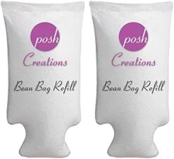 Posh Creations Filling Bean Bag Refill, 100 L, White With EZ-Pour Zipper Spout -Safavieh Furnitue Shop 41yEH 0s8LL. AC 2