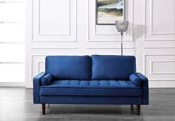 Container Furniture Direct S5459 Mid Century Modern Velvet Upholstered Tufted Living Room Sofa, 69.68" Goldenrod 19 Container Furniture Direct S5459 Mid Century Modern Velvet Upholstered Tufted Living Room Sofa, 69.68" Goldenrod -Safavieh Furnitue Shop 41ySXdQB1bL. AC