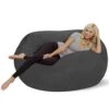 Chill Sack - Bean Bag Lounger, 5-Feet, Charcoal