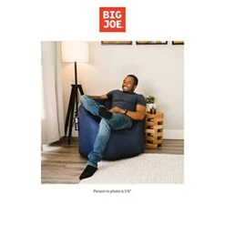 Big Joe Milano Bean Bag Chair, Navy Smartmax, 2.5ft -Safavieh Furnitue Shop 41zNpgWVs9S