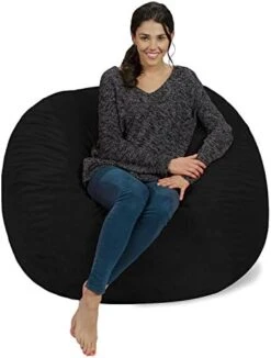 Chill Sack Bean Bag Chair Cover, 8-feet, Microsuede - Purple -Safavieh Furnitue Shop 41zOyPA42DL. AC 1