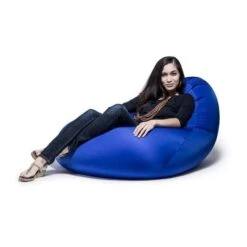 Jaxx Nimbus Spandex Bean Bag Chair For Adults-Furniture For Rec, Family Rooms And More, Large, Navy -Safavieh Furnitue Shop 41zkRtpZ8pL