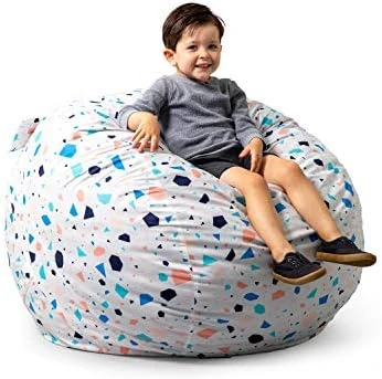 Big Joe Fuf Medium Foam Filled Bean Bag Chair With Removable Cover, Cobalt Lenox, 3ft Big 9 Big Joe Fuf Medium Foam Filled Bean Bag Chair With Removable Cover, Cobalt Lenox, 3ft Big - Image 9