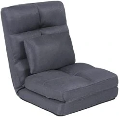 Urnodel Indoor Chaise Lounge Sofa, Floor Chair With Back Support For Adults, 14 Angle Adjustment Recliner Chair, Folding Floor Lounger With Pillow 8823(Blue) -Safavieh Furnitue Shop 41ztaBQabPL. AC