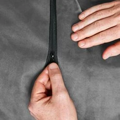 Lumaland Luxurious Giant 7ft Bean Bag Chair With Microsuede Cover - Ultra Soft, Foam Filling, Washable Jumbo Bean Bag Sofa For Kids, Teenagers, Adults - Sack Chair For Dorm, Family Room - Dark Grey -Safavieh Furnitue Shop 511PwSBGqEL