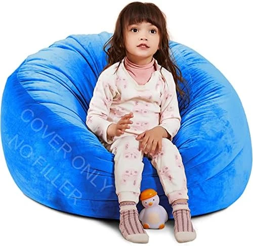 Stuffed Animal Storage Bean Bag Chair Cover(No Filler Included) Stuffable Bean Bag - Stuffed Animal Bean Bag Storage For Kids & Teans Super Soft And Comfortable Bean Bag Stuffed Animal Storage Extra Large - Round Blue 8 Stuffed Animal Storage Bean Bag Chair Cover(No Filler Included) Stuffable Bean Bag - Stuffed Animal Bean Bag Storage For Kids & Teans Super Soft And Comfortable Bean Bag Stuffed Animal Storage Extra Large - Round Blue - Image 8