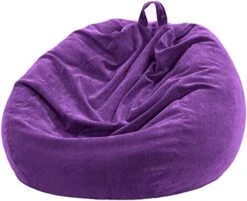 Nobildonna Bean Bag Chair Cover (No Filler) For Kids And Adults. Extra Large 300L Beanbag Stuffed Animal Storage Soft Premium Corduroy -Safavieh Furnitue Shop 5130aKFM7L. AC