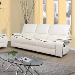 A Ainehome Living Room Furniture Couch Recliner Set With Console Storage Recliner Sofa And Loveseat Chair Sets Couch For Living Room(C-Brown Leatherel,3 Piece Set) -Safavieh Furnitue Shop 513qEuuu9LL. AC