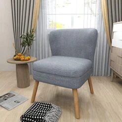 UIXE 3 Piece Indoor Comfy Sectional Sofa With Accent Chairs For Living Room, Linen Fabric Couch Modern Bedroom Loveseat 2-Seat Armchair For Home Apartment Small Space (Yellow) -Safavieh Furnitue Shop 5146lcfXpZL. AC