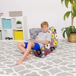 Posh Creations Bean Bag Chair For Kids And Teens -Twist Chair Medium 100L Size -Safavieh Furnitue Shop 51527GBMCML. AC