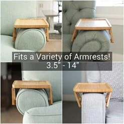 Shamrock Home Arm Table Clip On Tray Sofa Table For Wide Couches. Couch Arm Tray Table, Portable Table, TV Table And Side Tables For Small Spaces. Stable Sofa Arm Table For Eating And Drink Table 7 Shamrock Home Arm Table Clip On Tray Sofa Table For Wide Couches. Couch Arm Tray Table, Portable Table, TV Table And Side Tables For Small Spaces. Stable Sofa Arm Table For Eating And Drink Table -Safavieh Furnitue Shop 515dcUFjjHL