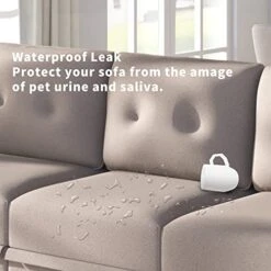 LLappuil Modular Sectioanl Sofa 9 Seater Oversized Couch With Storage U Shape Sectional With Ottoman, Waterproof Anti-Scratch Antistatic, Brown -Safavieh Furnitue Shop 5161ogVpjAL