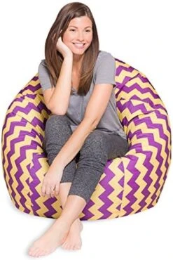 Big Comfy Bean Bag Chair: Posh Large Beanbag Chairs With Removable Cover For Kids, Teens And Adults - Polyester Cloth Puff Sack Lounger Furniture For All Ages - 27 Inch - Heather Teal -Safavieh Furnitue Shop 5181cOaN5OL. AC