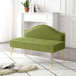 Homtique Velvet Loveseat & Accent Chair 3 Piece Set, Modern Upholstered Living Room Furniture Set, Armless Loveseat Settee With Gold Metal Legs, For Small Space, Bedroom, Apartment, Orange 22 Homtique Velvet Loveseat & Accent Chair 3 Piece Set, Modern Upholstered Living Room Furniture Set, Armless Loveseat Settee With Gold Metal Legs, For Small Space, Bedroom, Apartment, Orange -Safavieh Furnitue Shop 519HQkOYElL. AC