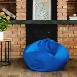 Big Joe Classic Bean Bag Chair, Sapphire Smartmax, 2ft Round -Safavieh Furnitue Shop 519Hsv5wNGL