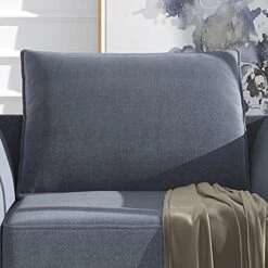 HONBAY Modular Sectional Sofa With Reversible Chaises Sofa With Ottoman U Shaped Sectional Couch For Living Room, Bluish Grey -Safavieh Furnitue Shop 51Amtd7VEzS