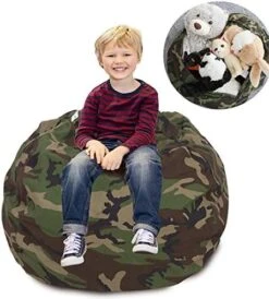 CALA Stuffed Animal Storage Bean Bag Chair-Cover Only- Extra Large 38" Kids Soft Toy Storage - 100% Cotton Canvas Bean Bag Chair(Camouflage) 22 CALA Stuffed Animal Storage Bean Bag Chair-Cover Only- Extra Large 38" Kids Soft Toy Storage - 100% Cotton Canvas Bean Bag Chair(Camouflage) -Safavieh Furnitue Shop 51BDQBo5GkL. AC