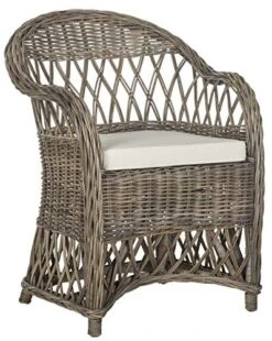 Safavieh Home Collection Inez Natural Wicker Club Chair -Safavieh Furnitue Shop 51BnEOiv4zL