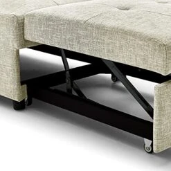 Merax 4 In 1 Function Folding Ottoman Sleeper Sofa Bed,Single Bed Chair Work As Ottoman,Chair,Sofa Bed And Chaise Lounge For Home Office -Safavieh Furnitue Shop 51BtNKErhCL