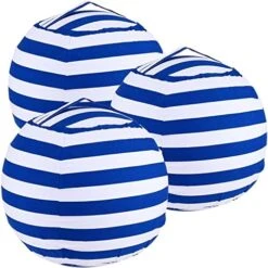 2-pack Stuffed Animal Storage Bean Bags For Kids Room Empty Animal Beanbag Chair Covers Only Without Filling Small Storage Bags For Toddlers, Children, Boys, Girls Room Decor, White Grey Blue Stripes -Safavieh Furnitue Shop 51DxxWDXs L. AC
