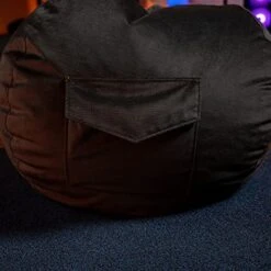 X Rocker X-Ball Gaming Bean Bag Chair, Black/Orange -Safavieh Furnitue Shop 51FNwH1DccL