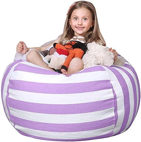 Wekapo Stuffed Animal Storage Bean Bag Chair Cover For Kids | Stuffable Zipper Beanbag For Organizing Children Plush Toys Large Premium Cotton Canvas 7 Wekapo Stuffed Animal Storage Bean Bag Chair Cover For Kids | Stuffable Zipper Beanbag For Organizing Children Plush Toys Large Premium Cotton Canvas - Image 7