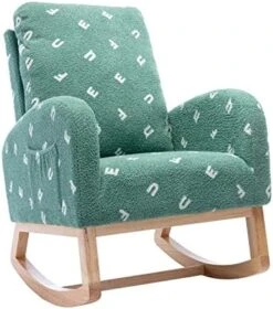 Setawix Rocking Chair For Nursery, Midcentury Modern Accent Rocker Armchair With Side Pocket, Upholstered High Back Wooden Rocking Chair For Living Room Baby Room Bedroom (Yellow - Velvet) 25 Setawix Rocking Chair For Nursery, Midcentury Modern Accent Rocker Armchair With Side Pocket, Upholstered High Back Wooden Rocking Chair For Living Room Baby Room Bedroom (Yellow - Velvet) -Safavieh Furnitue Shop 51Isgfaci0L. AC