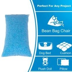 Molblly Bean Bag Filler Foam 20lbs Blue Premium Shredded Memory Foam Filling For Pillow Dog Beds Chairs Cushions And Arts Crafts, Added Gel Particles ， Soft And Great For Stuffing -Safavieh Furnitue Shop 51JFvXXBoOL
