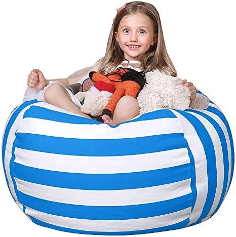 Wekapo Stuffed Animal Storage Bean Bag Chair Cover For Kids | Stuffable Zipper Beanbag For Organizing Children Plush Toys Large Premium Cotton Canvas 12 Wekapo Stuffed Animal Storage Bean Bag Chair Cover For Kids | Stuffable Zipper Beanbag For Organizing Children Plush Toys Large Premium Cotton Canvas - Image 12