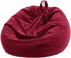 Nobildonna Bean Bag Chair Cover (No Filler) For Kids And Adults. Extra Large 300L Beanbag Stuffed Animal Storage Soft Premium Corduroy -Safavieh Furnitue Shop 51KNeQECdZL. AC