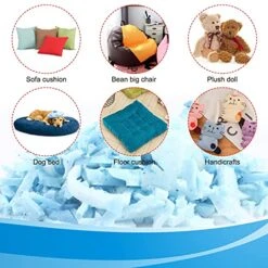 MorTime 5 Lb Bean Bag Filler Shredded Memory Foam Fill For Bean Bags Pillows Chairs Crafts, Bean Bag Refill Replacement Fills, 14 L