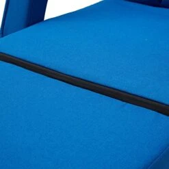 JOMEED Indoor Padded Ultra Soft Fabric Wearproof 6 Position Folding Chaise Lounge Sofa Chair W/Armrests And Detachable Chaise Footrest Pillow, Blue -Safavieh Furnitue Shop 51Mi7nxUNcL