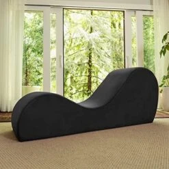 Avana Sleek Chaise Lounge For Yoga, Stretching, Relaxation-Made In The USA, 60D X 18W X 26H Inch, Black 18 Avana Sleek Chaise Lounge For Yoga, Stretching, Relaxation-Made In The USA, 60D X 18W X 26H Inch, Black -Safavieh Furnitue Shop 51Q78K8N sL. AC