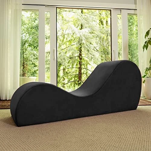 Avana Sleek Chaise Lounge For Yoga, Stretching, Relaxation-Made In The USA, 60D X 18W X 26H Inch, Black 7 Avana Sleek Chaise Lounge For Yoga, Stretching, Relaxation-Made In The USA, 60D X 18W X 26H Inch, Black - Image 7