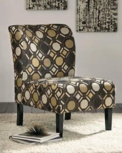 Signature Design By Ashley 9910160 Accent Chair, Brown Geometric -Safavieh Furnitue Shop 51RlOyRAymL